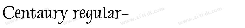 Centaury regular字体转换